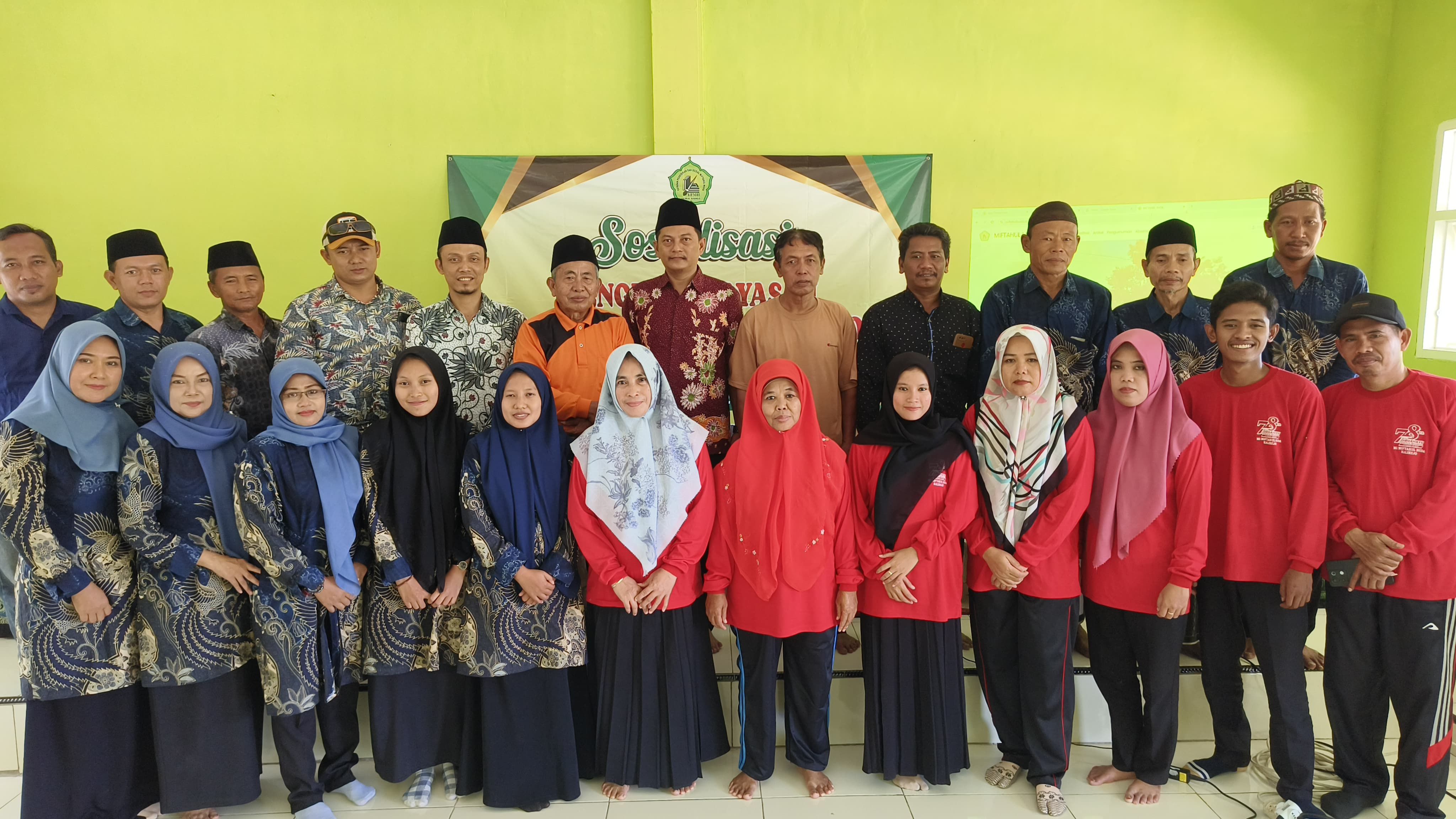 Cover Utama Sosialisasi Pengurus Baru Yayasan Miftahul Huda Kalirejo Masa Khidmah 2025–2030